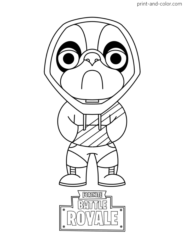 Cool Fortnite Coloring Pages Skins 29