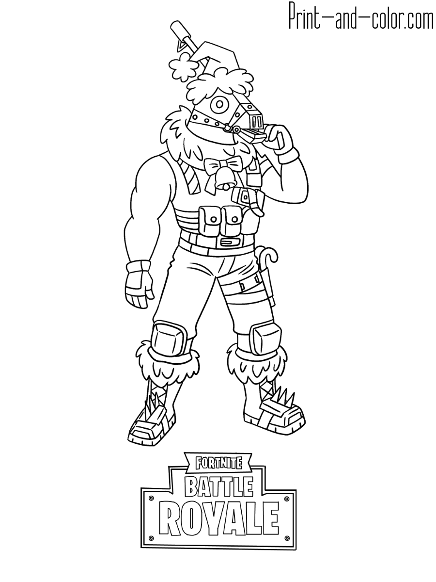 Cool Fortnite Coloring Pages Skins 31