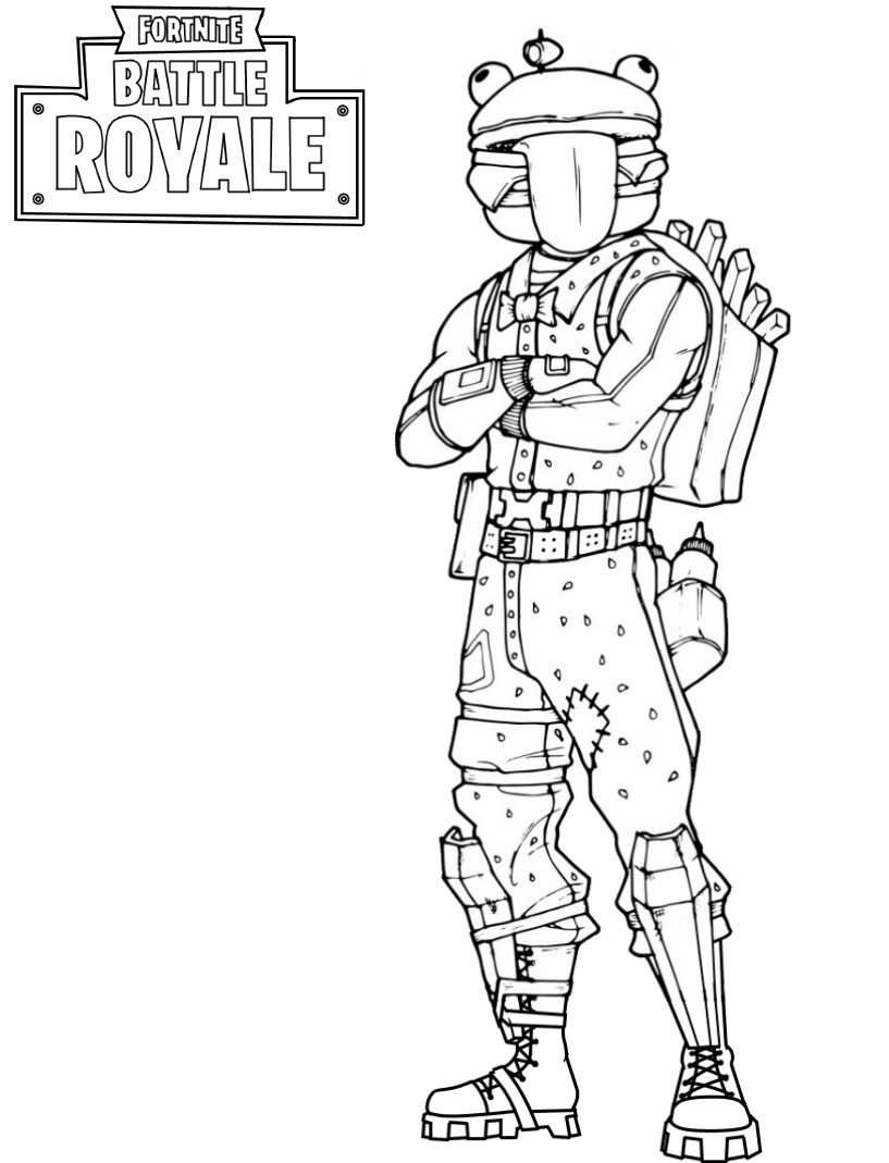 Cool Fortnite Coloring Pages Skins 33