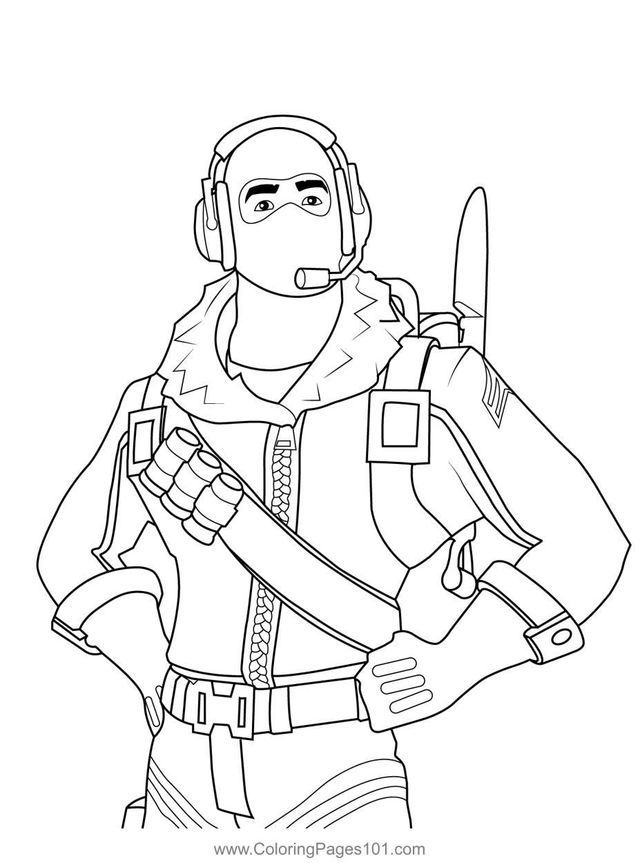 Cool Fortnite Coloring Pages Skins 34