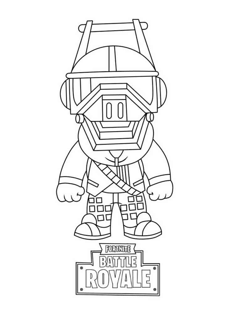 Cool Fortnite Coloring Pages Skins 35