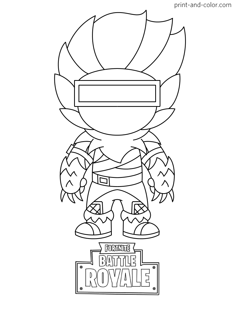 Cool Fortnite Coloring Pages Skins 4