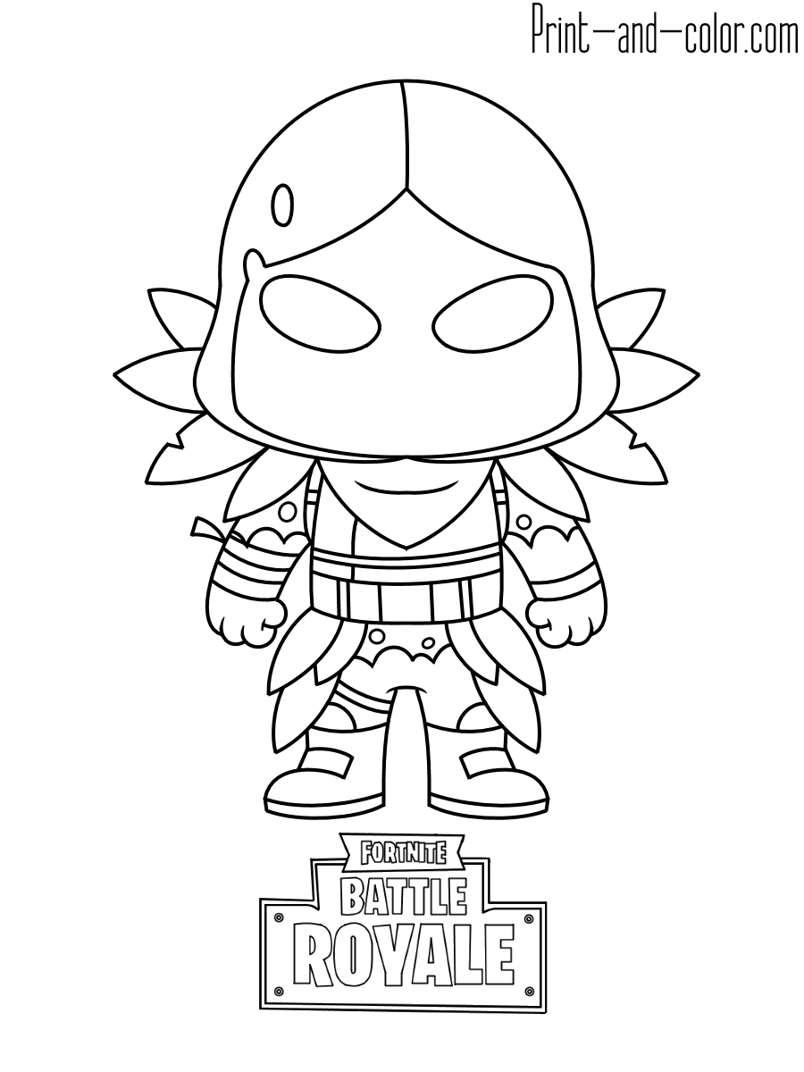 Cool Fortnite Coloring Pages Skins 42