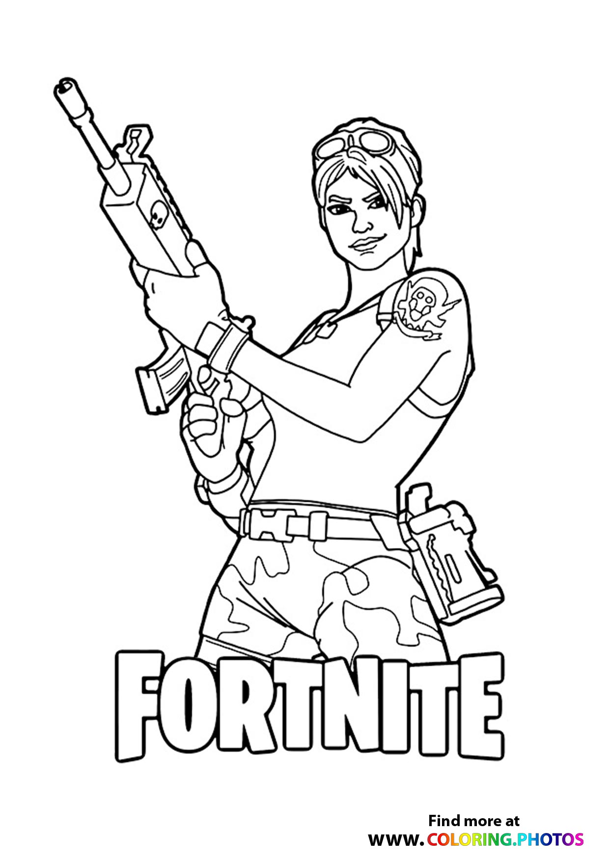 Cool Fortnite Coloring Pages Skins 43