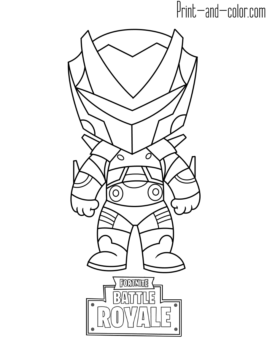 Cool Fortnite Coloring Pages Skins 44