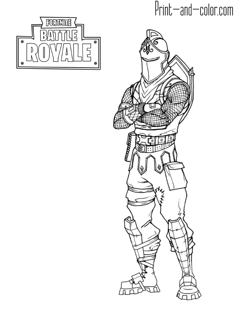 Cool Fortnite Coloring Pages Skins 48