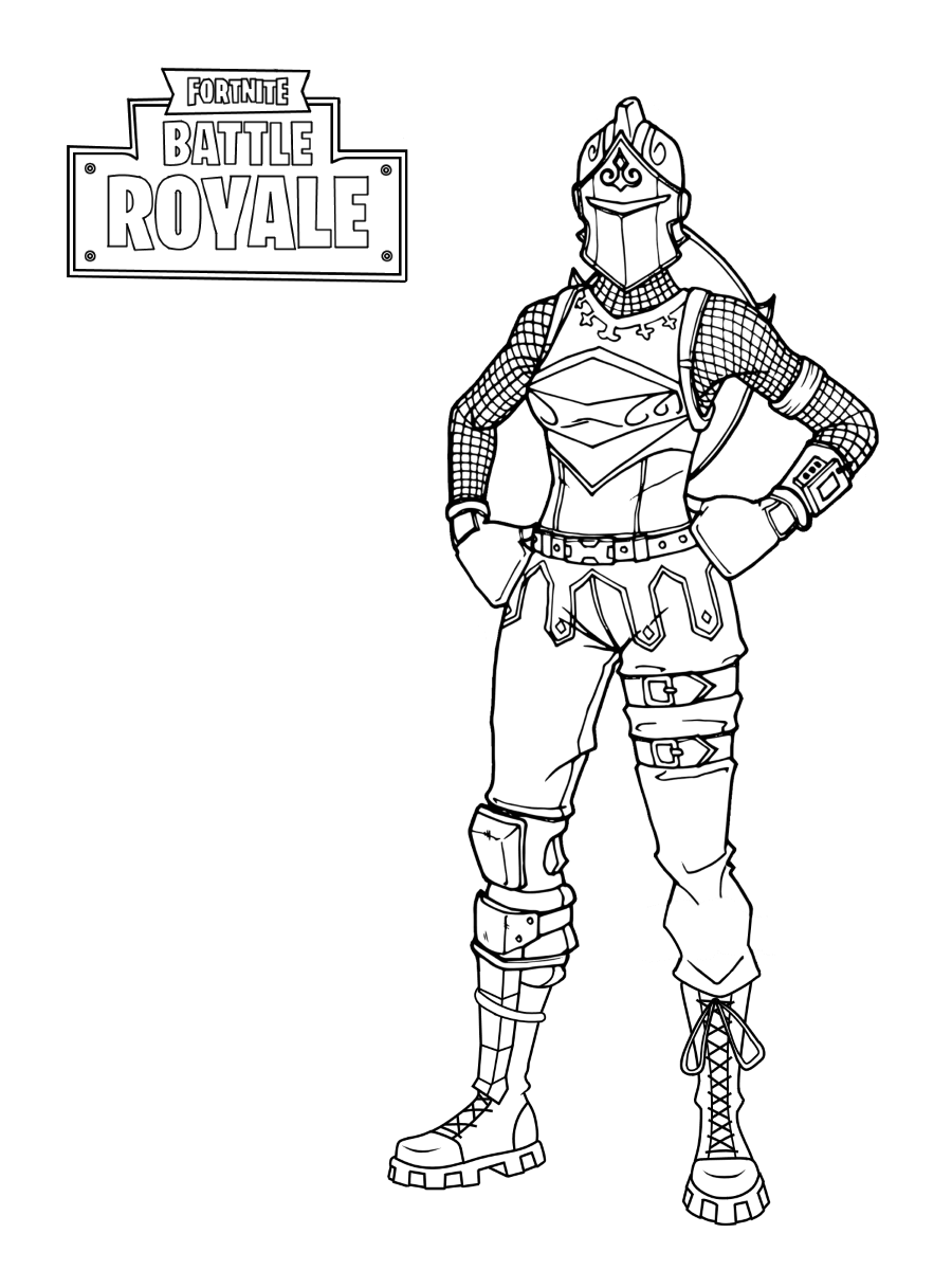 Cool Fortnite Coloring Pages Skins 51