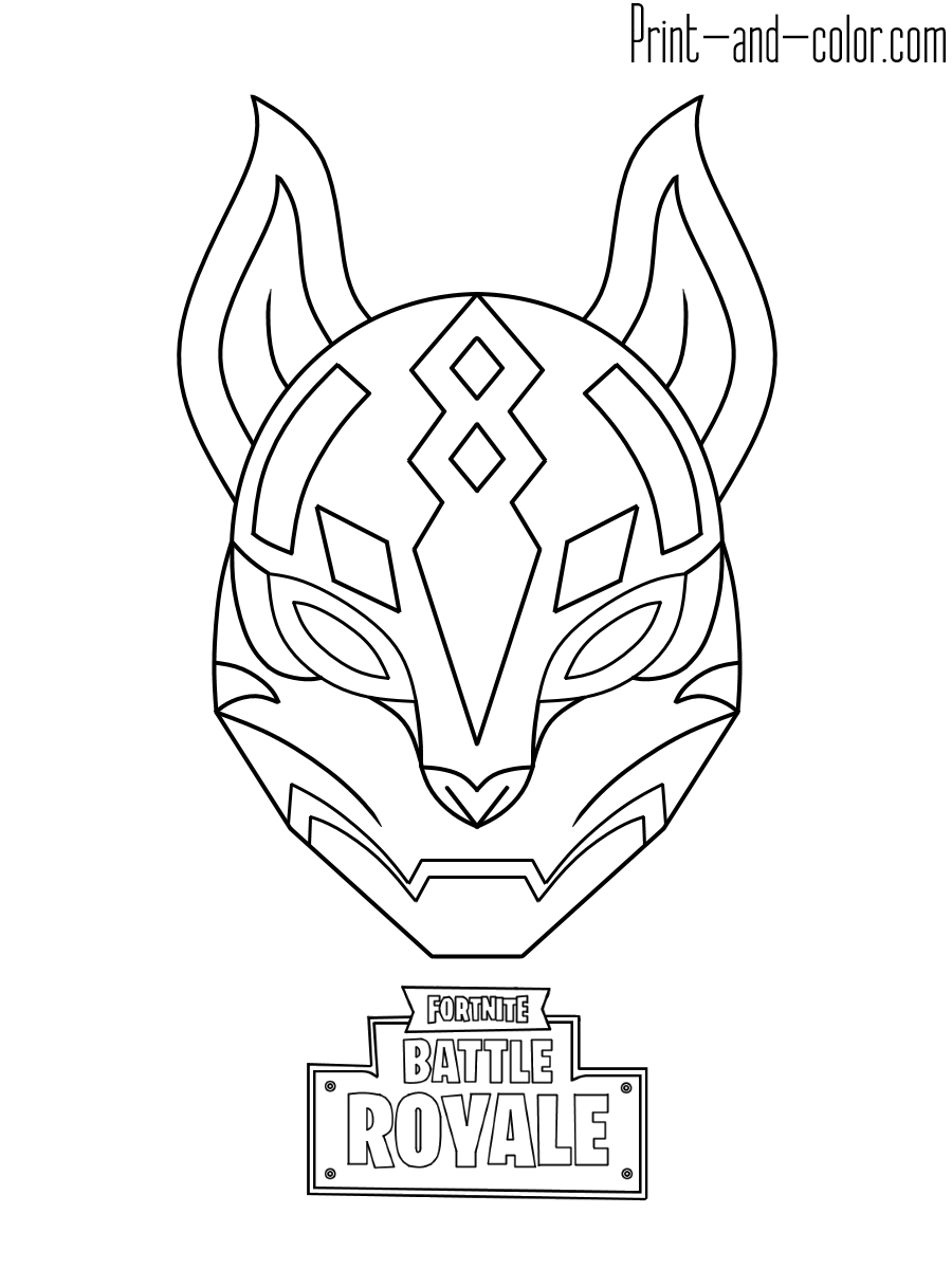 Cool Fortnite Coloring Pages Skins 52