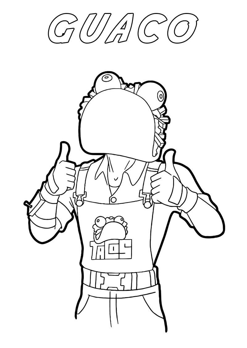 Cool Fortnite Coloring Pages Skins 54