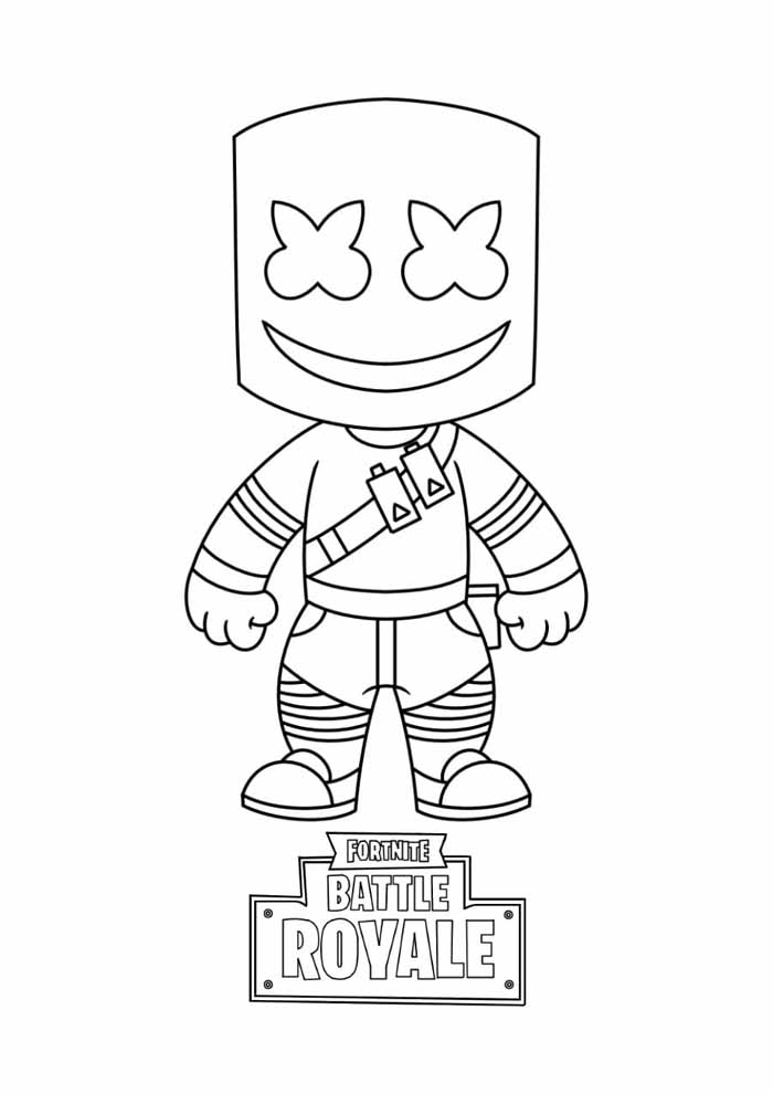 Cool Fortnite Coloring Pages Skins 55