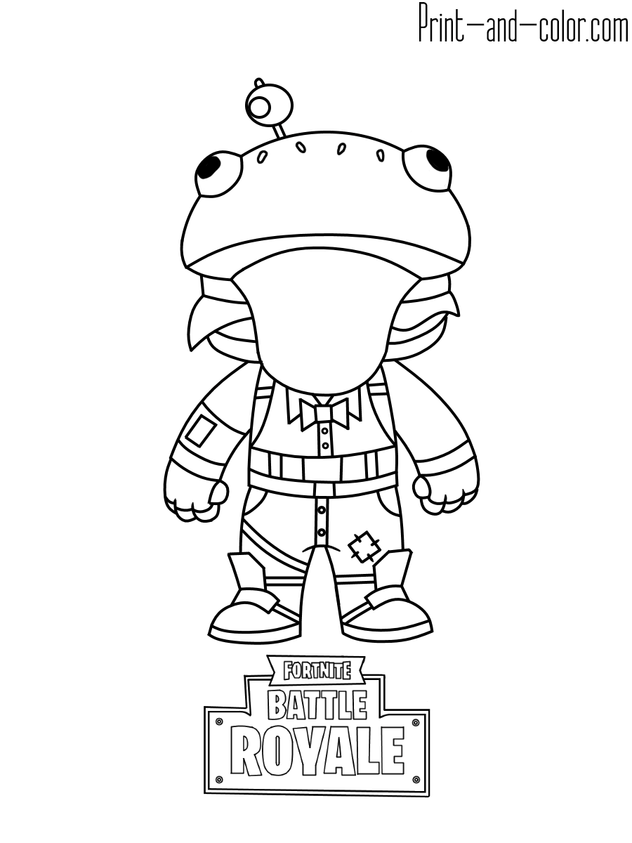 Cool Fortnite Coloring Pages Skins 6