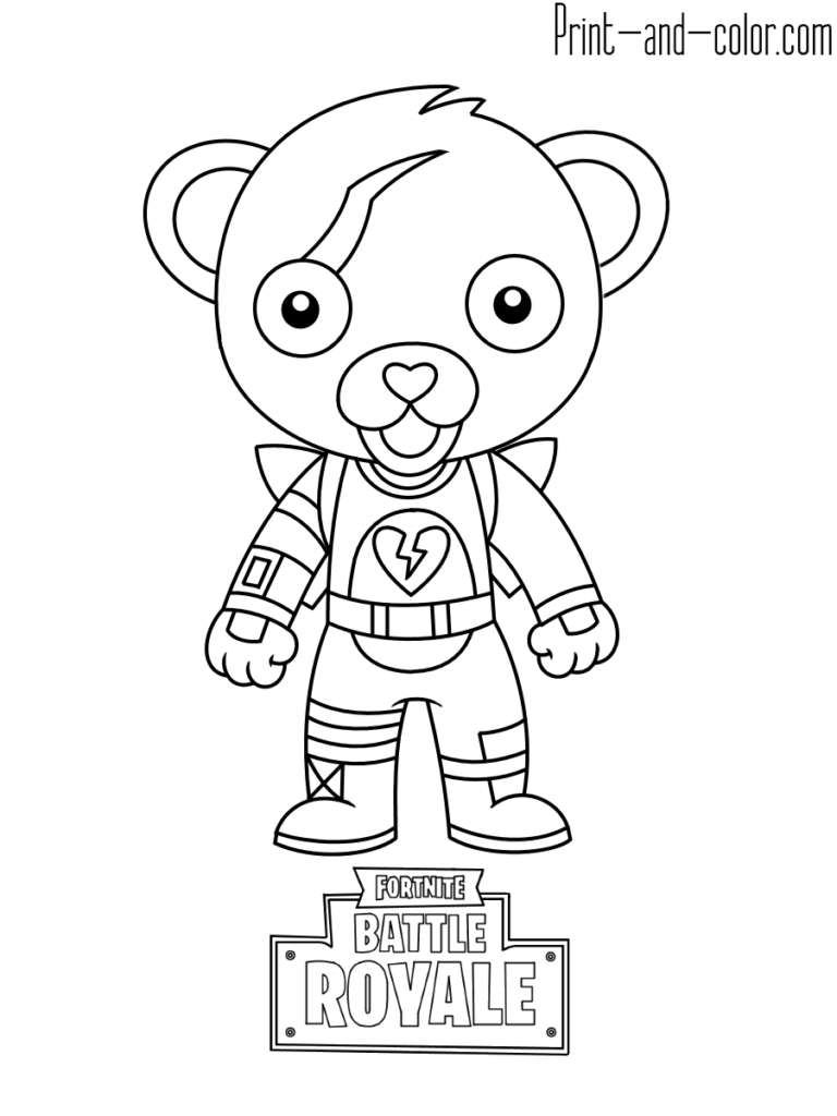 Cool Fortnite Coloring Pages Skins 61