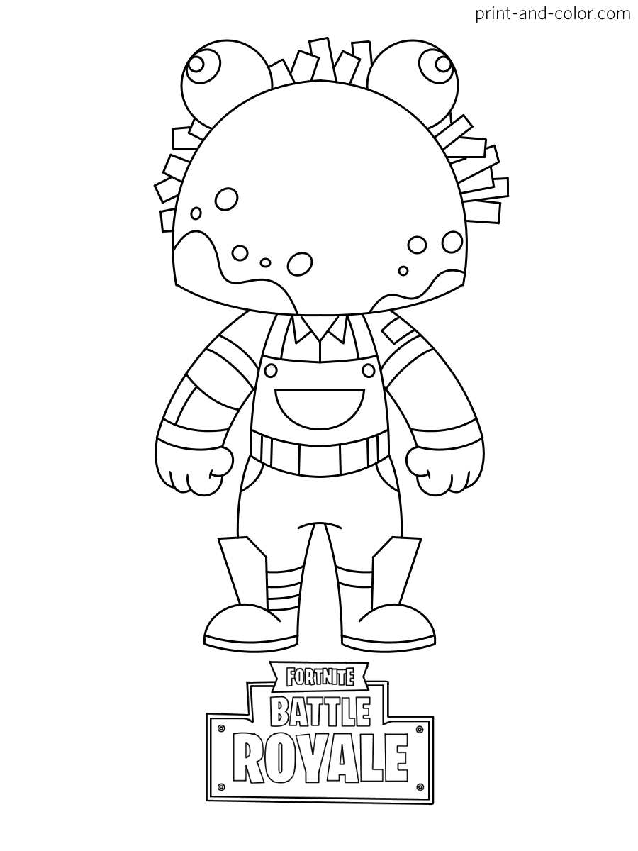 Cool Fortnite Coloring Pages Skins 62