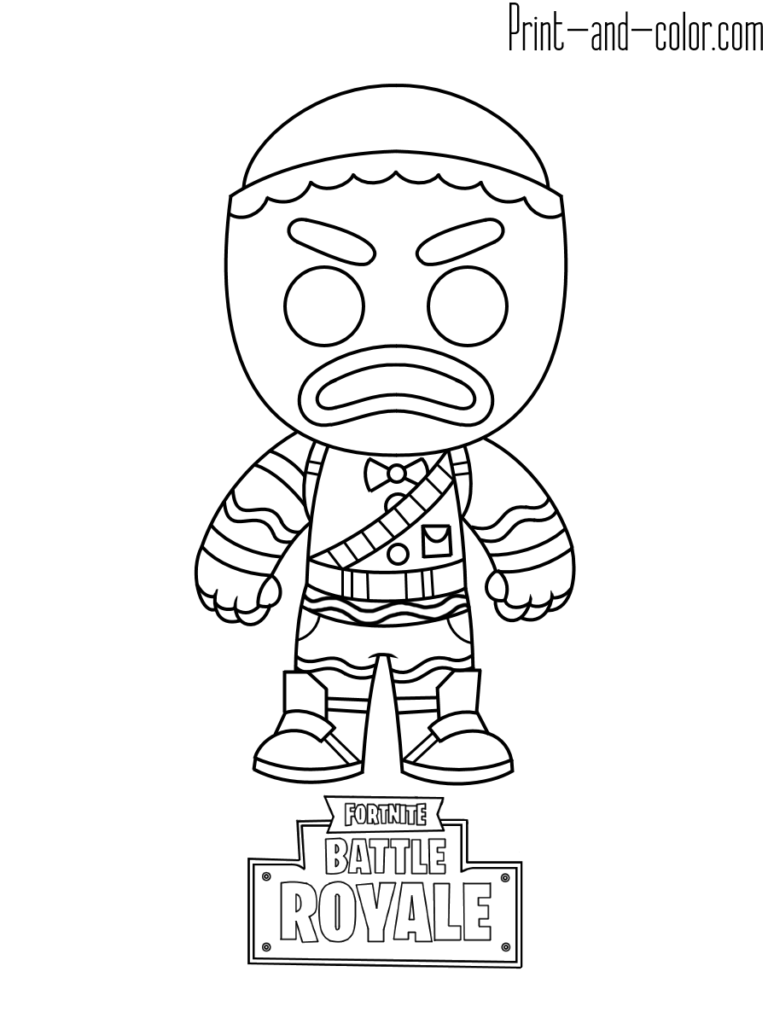 Cool Fortnite Coloring Pages Skins 63