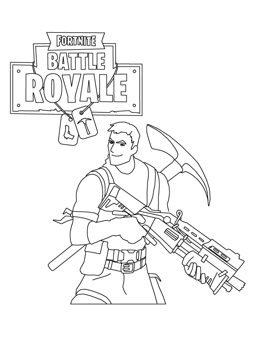 Cool Fortnite Coloring Pages Skins 69