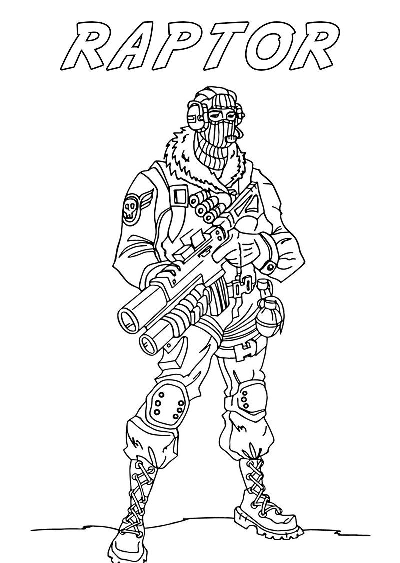 Cool Fortnite Coloring Pages Skins 70