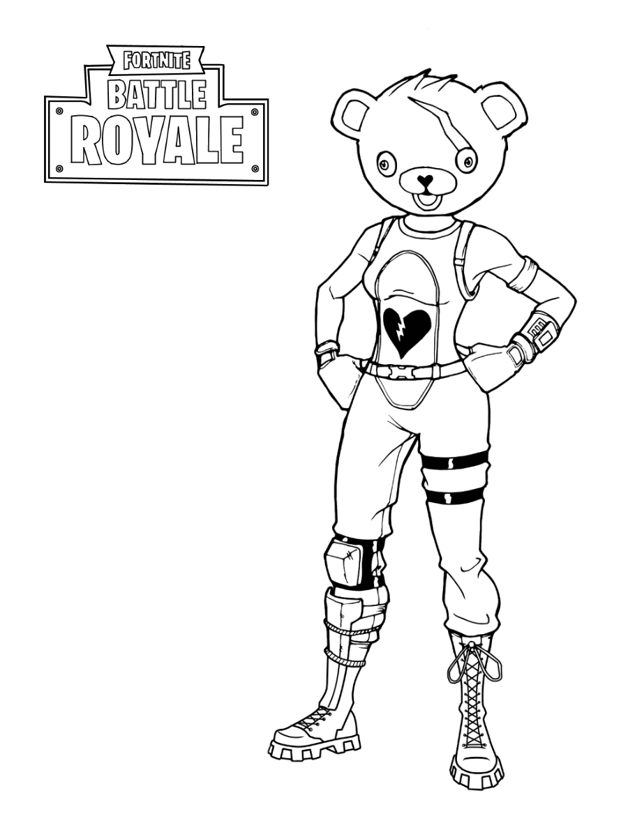 Cool Fortnite Coloring Pages Skins 73