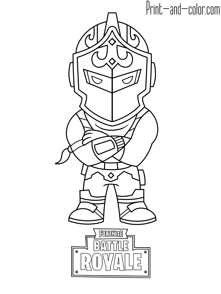 Cool Fortnite Coloring Pages Skins 74