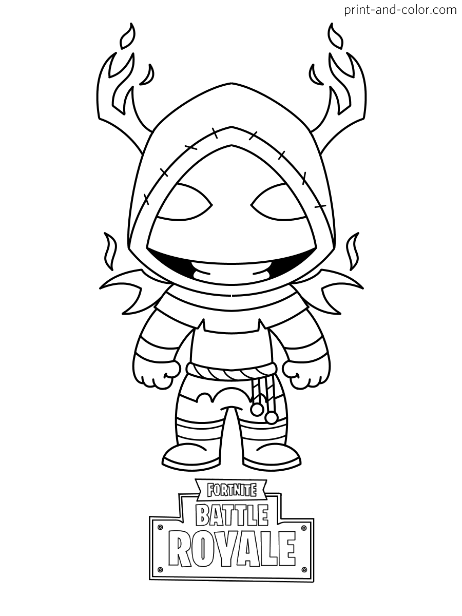 Cool Fortnite Coloring Pages Skins 81