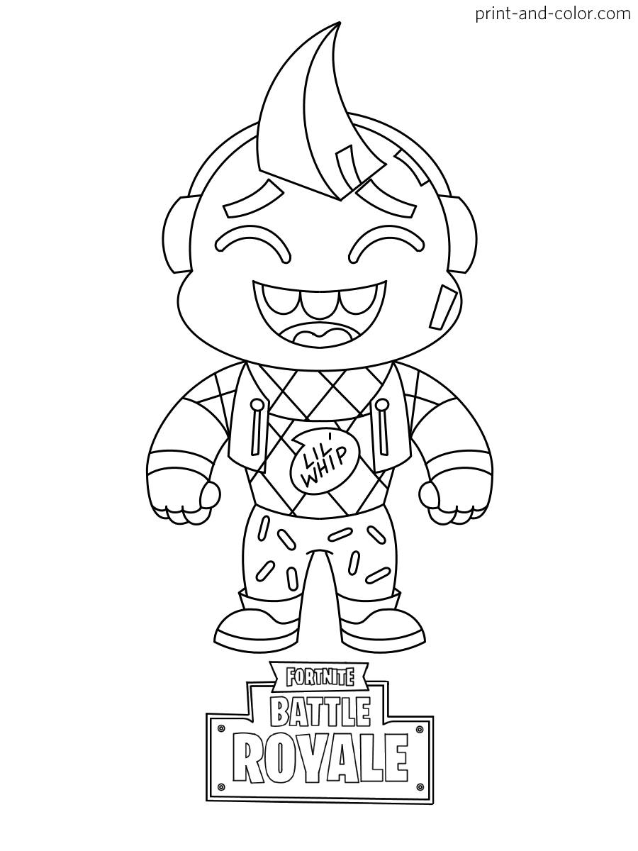 Cool Fortnite Coloring Pages Skins 84