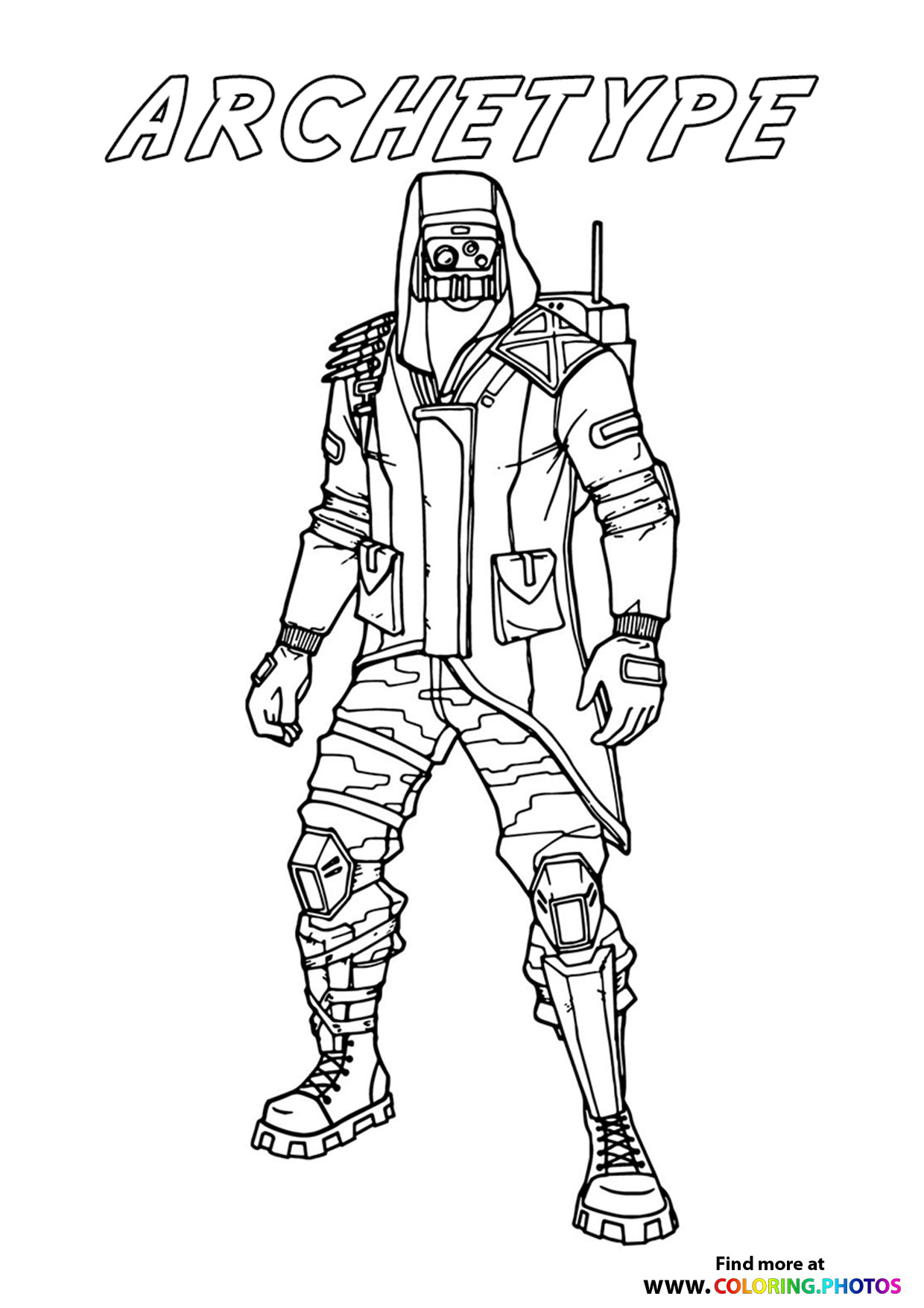 Cool Fortnite Coloring Pages Skins 9