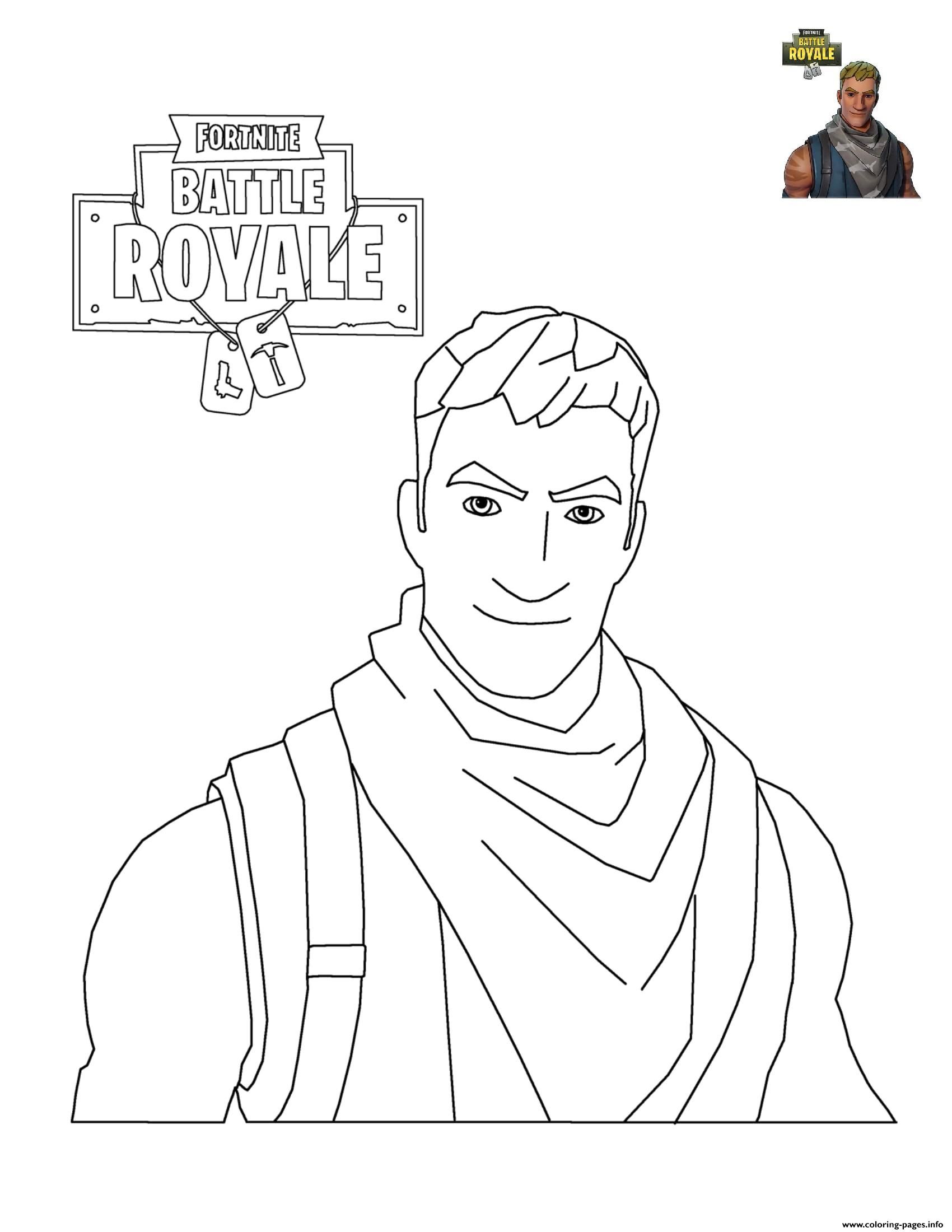 Cool Fortnite Coloring Pages Skins 91