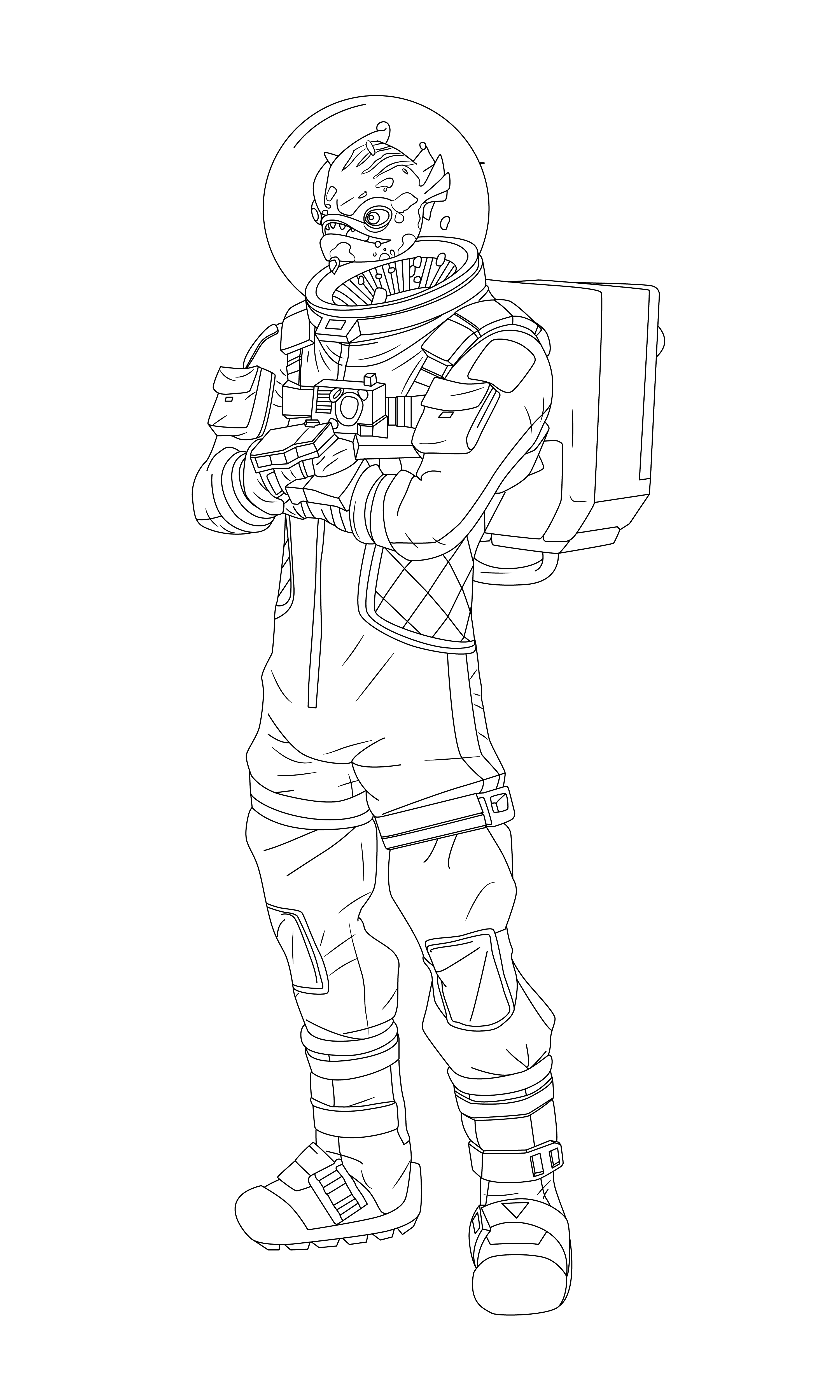 Cool Fortnite Coloring Pages Skins 98