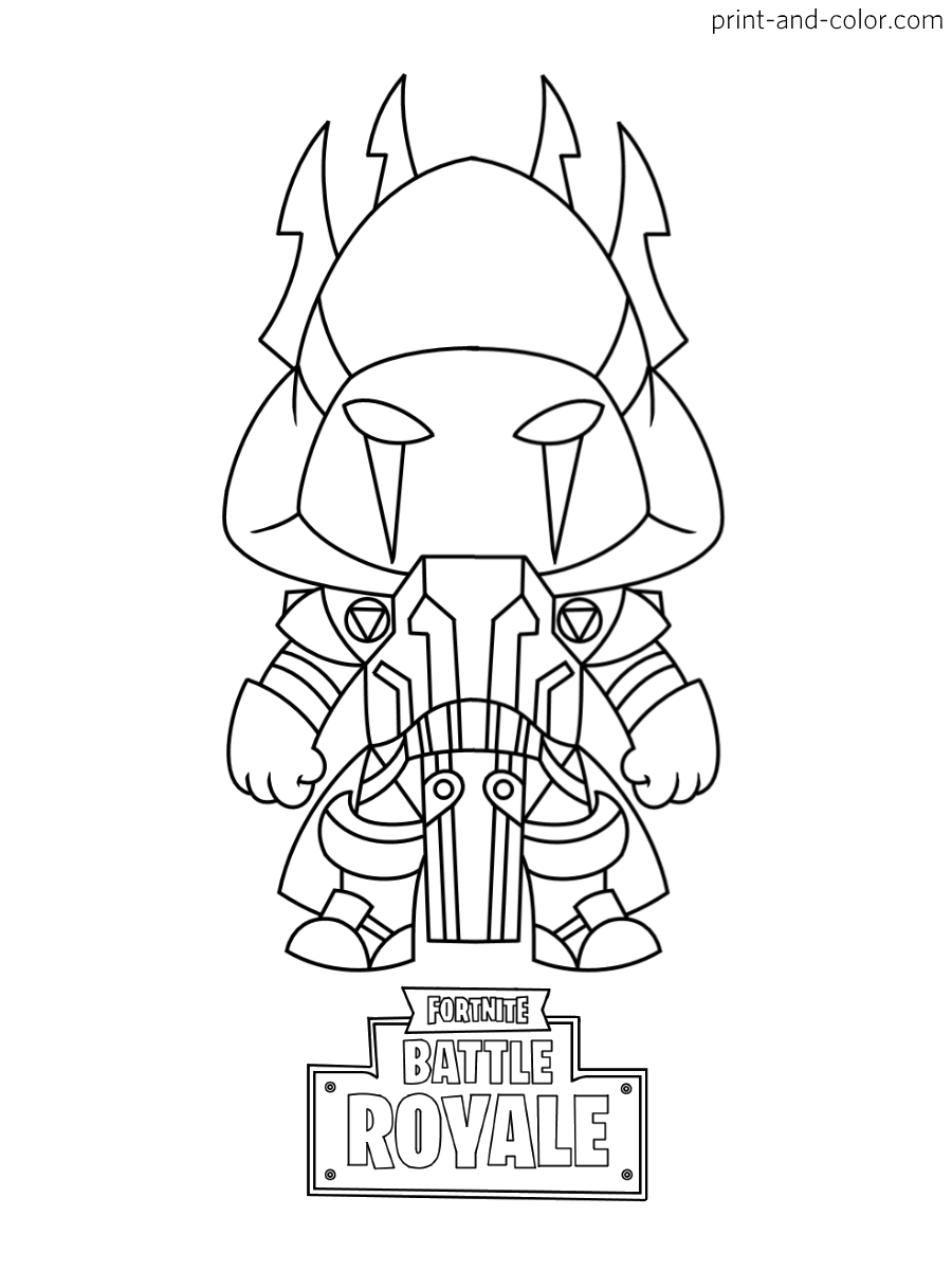 Cool Fortnite Coloring Pages Skins 99