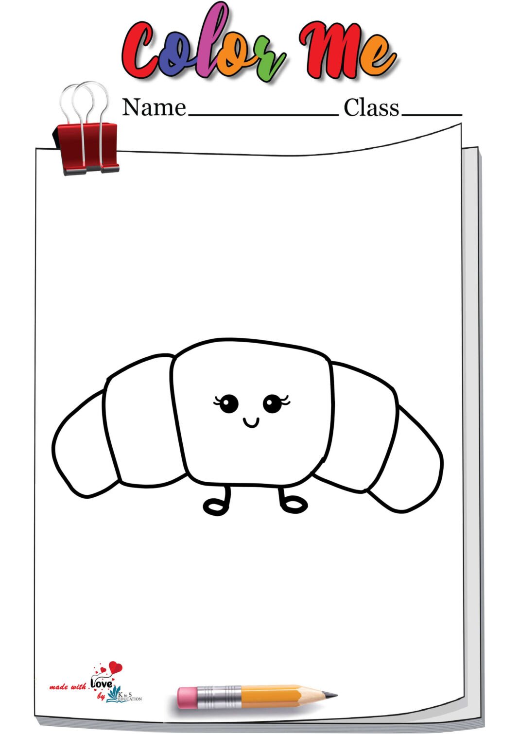 Cute Kawaii Food Coloring Pages FREE Printable 102