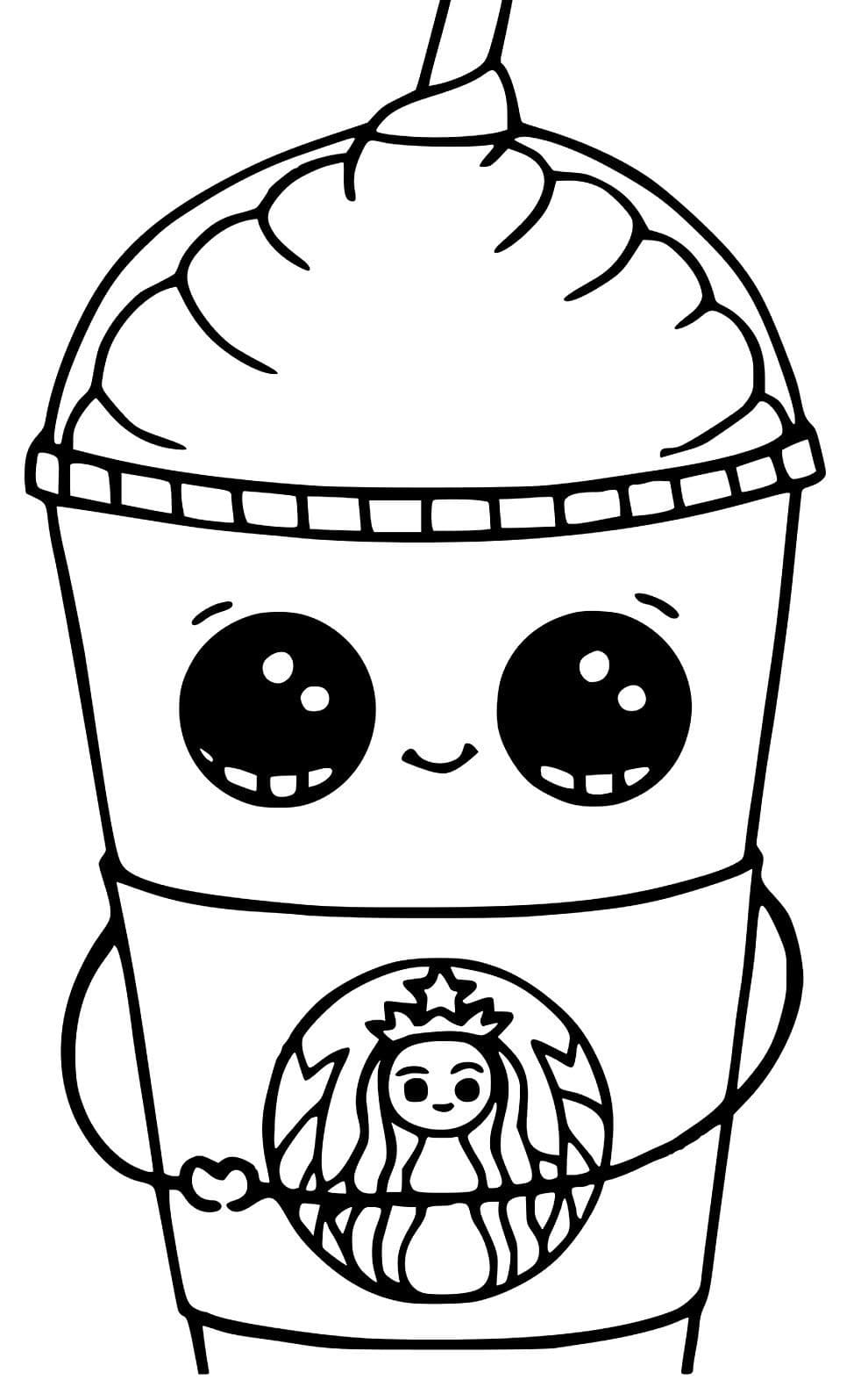 Cute Kawaii Food Coloring Pages FREE Printable 105