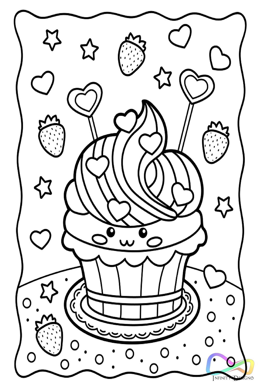 Cute Kawaii Food Coloring Pages FREE Printable 114