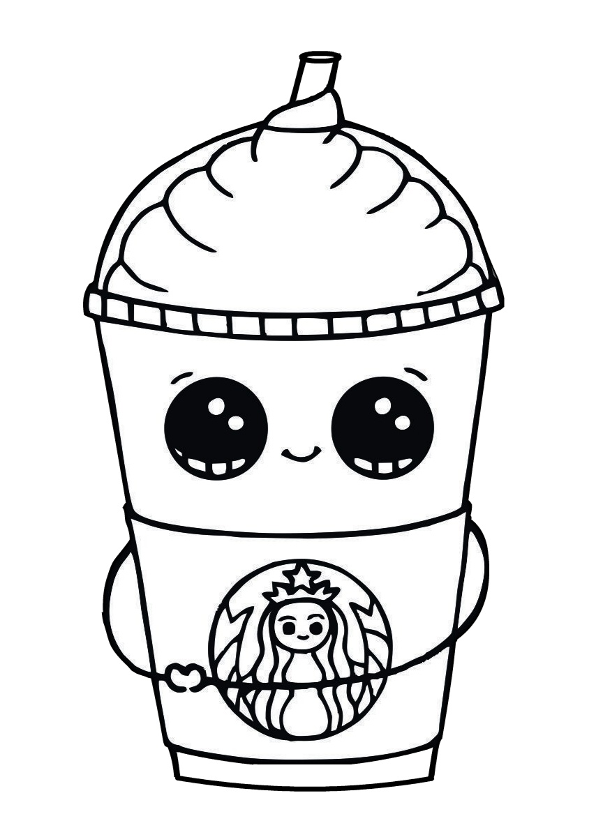 Cute Kawaii Food Coloring Pages FREE Printable 119