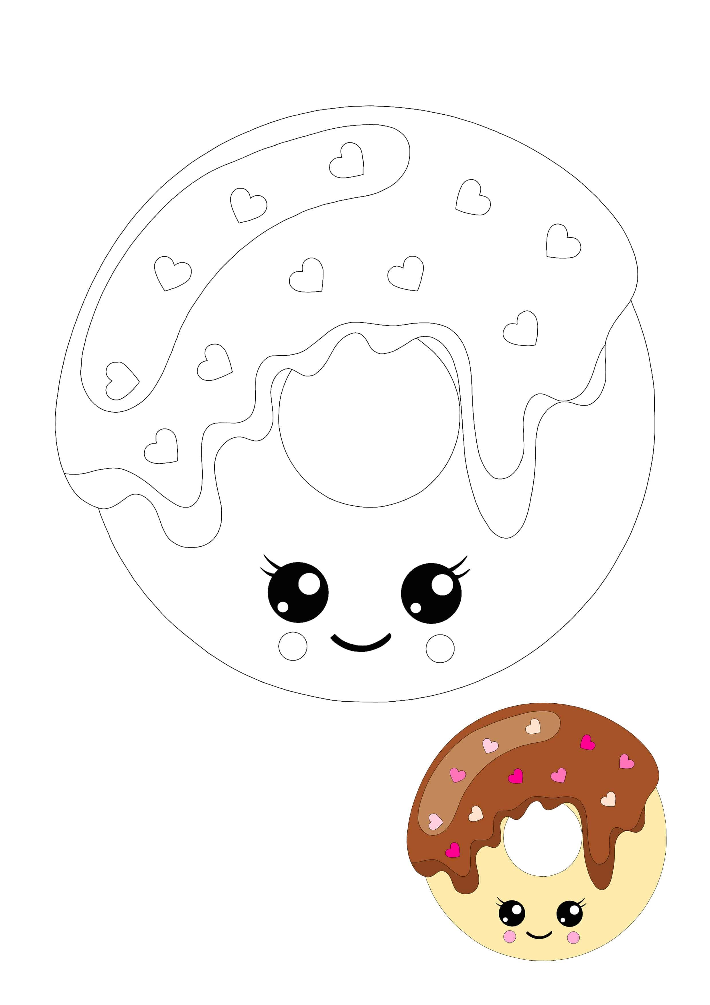 Cute Kawaii Food Coloring Pages FREE Printable 120