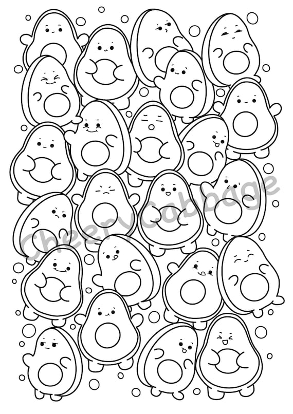 Cute Kawaii Food Coloring Pages FREE Printable 13