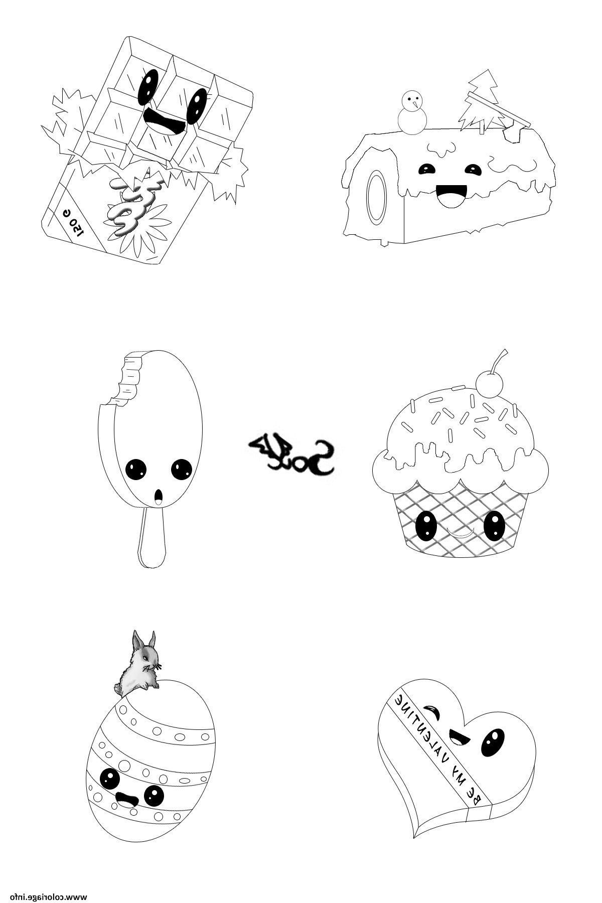 Cute Kawaii Food Coloring Pages FREE Printable 133