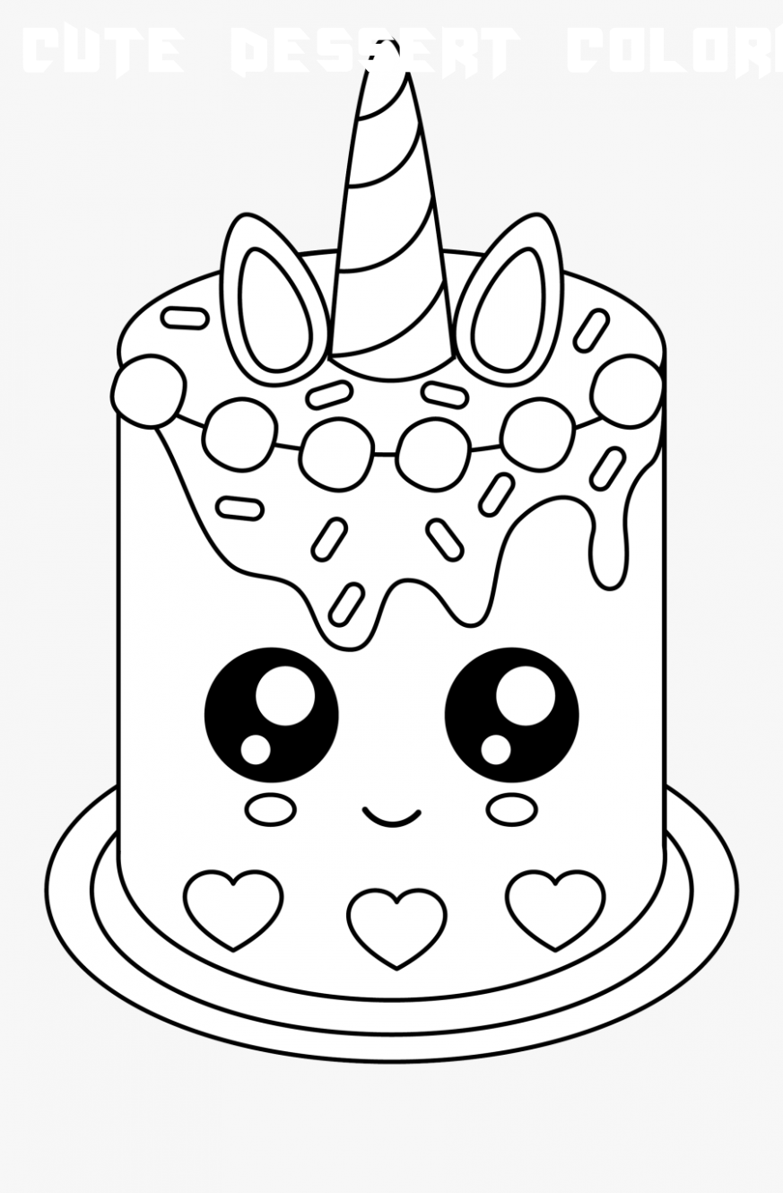 Cute Kawaii Food Coloring Pages FREE Printable 14