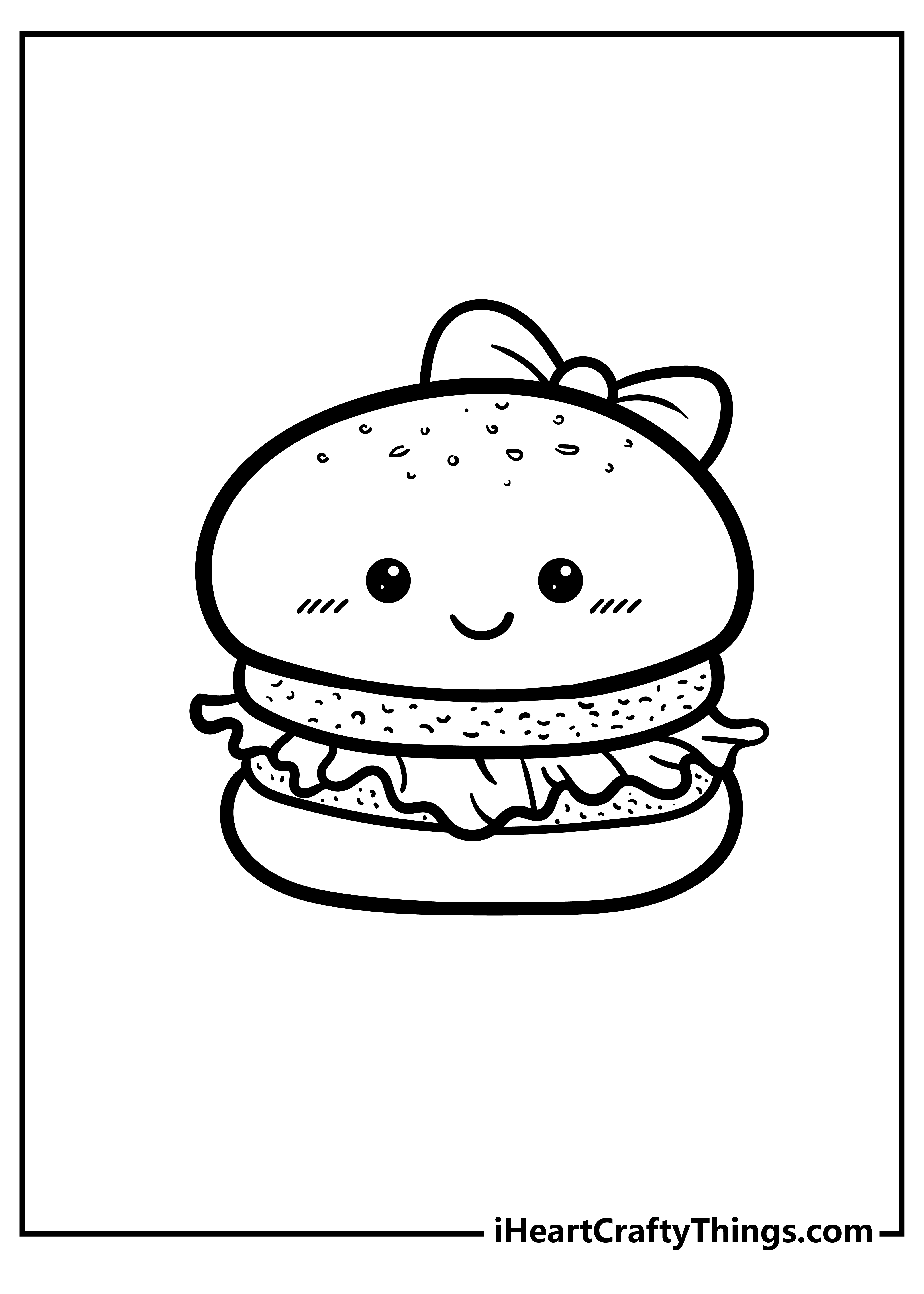 Cute Kawaii Food Coloring Pages FREE Printable 140