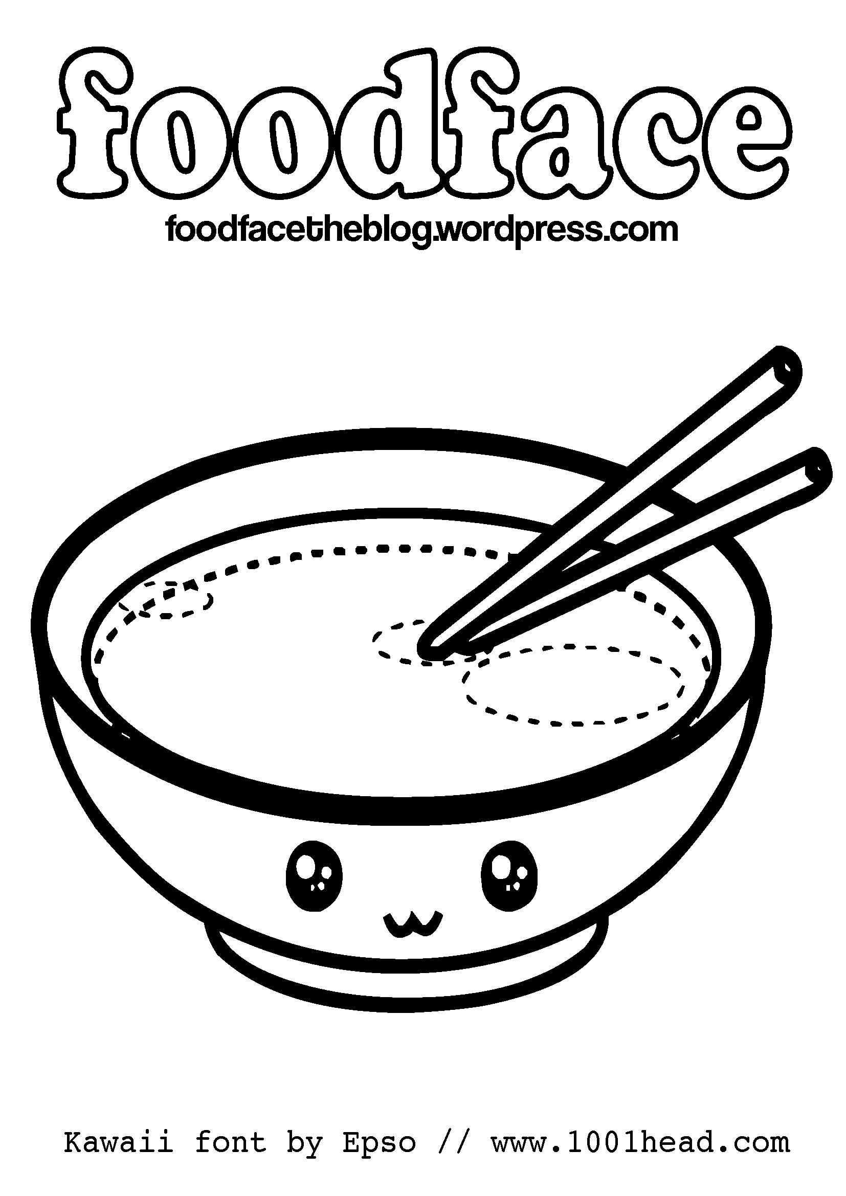 Cute Kawaii Food Coloring Pages FREE Printable 20