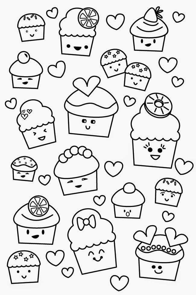 Cute Kawaii Food Coloring Pages FREE Printable 23