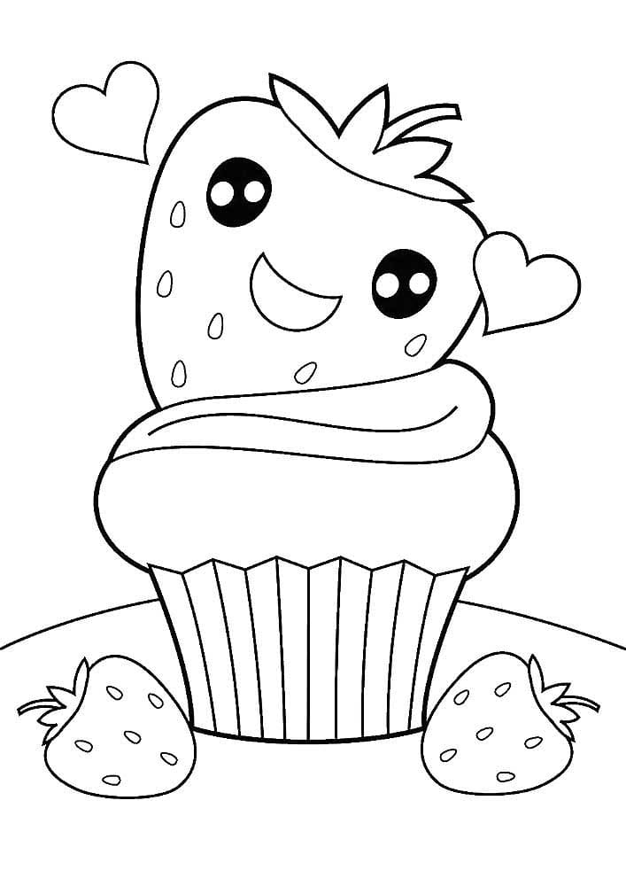 Cute Kawaii Food Coloring Pages FREE Printable 28