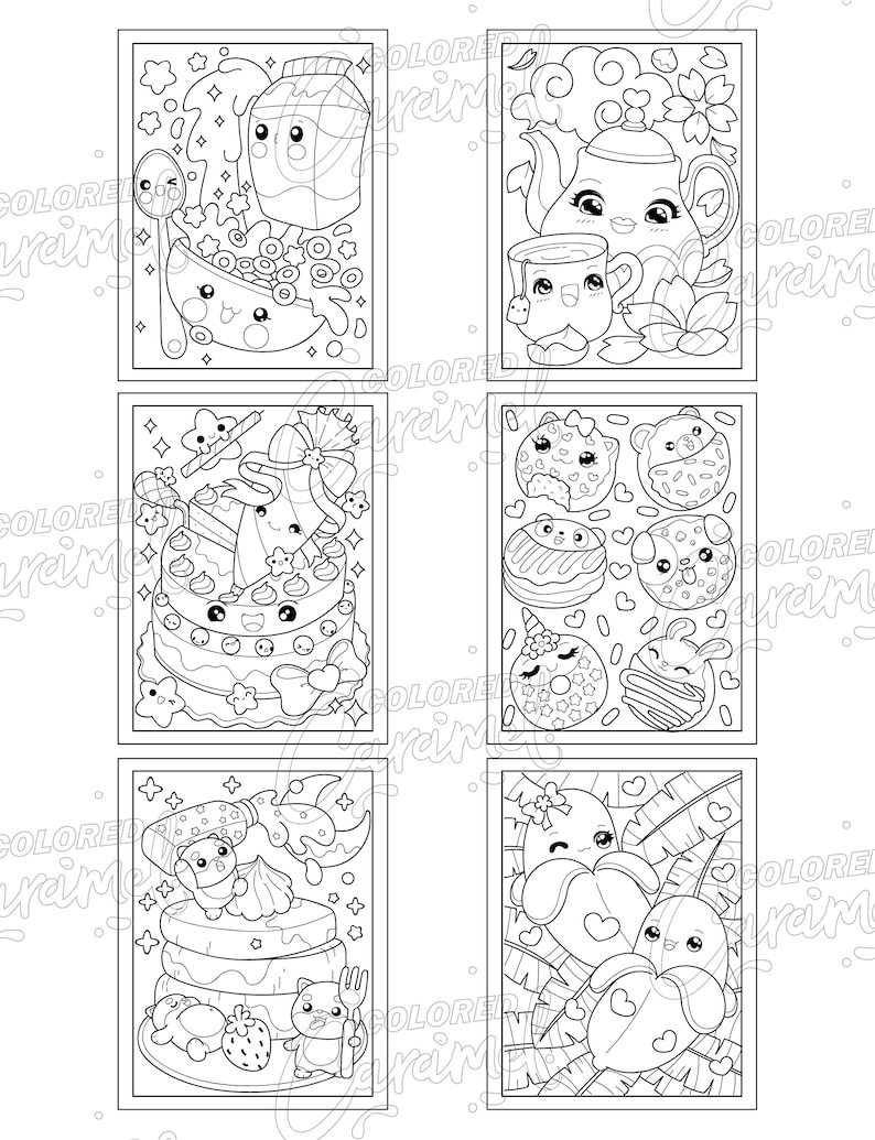 Cute Kawaii Food Coloring Pages FREE Printable 31