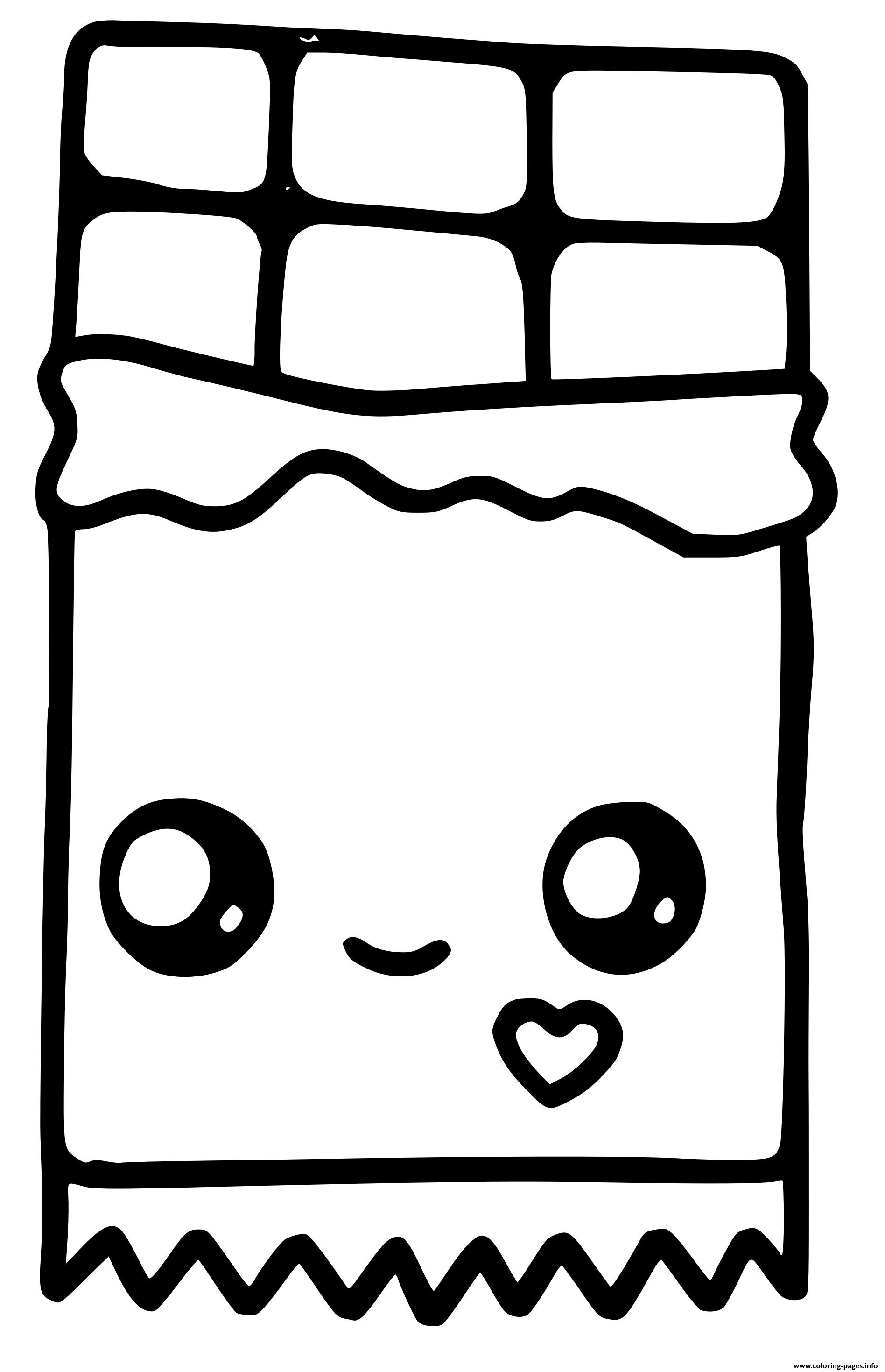 Cute Kawaii Food Coloring Pages FREE Printable 32