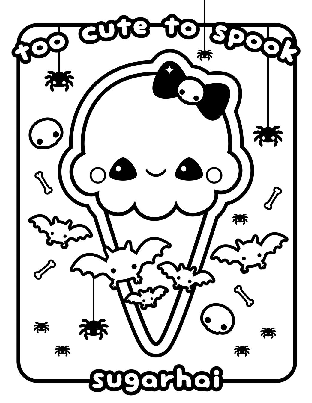 Cute Kawaii Food Coloring Pages FREE Printable 37