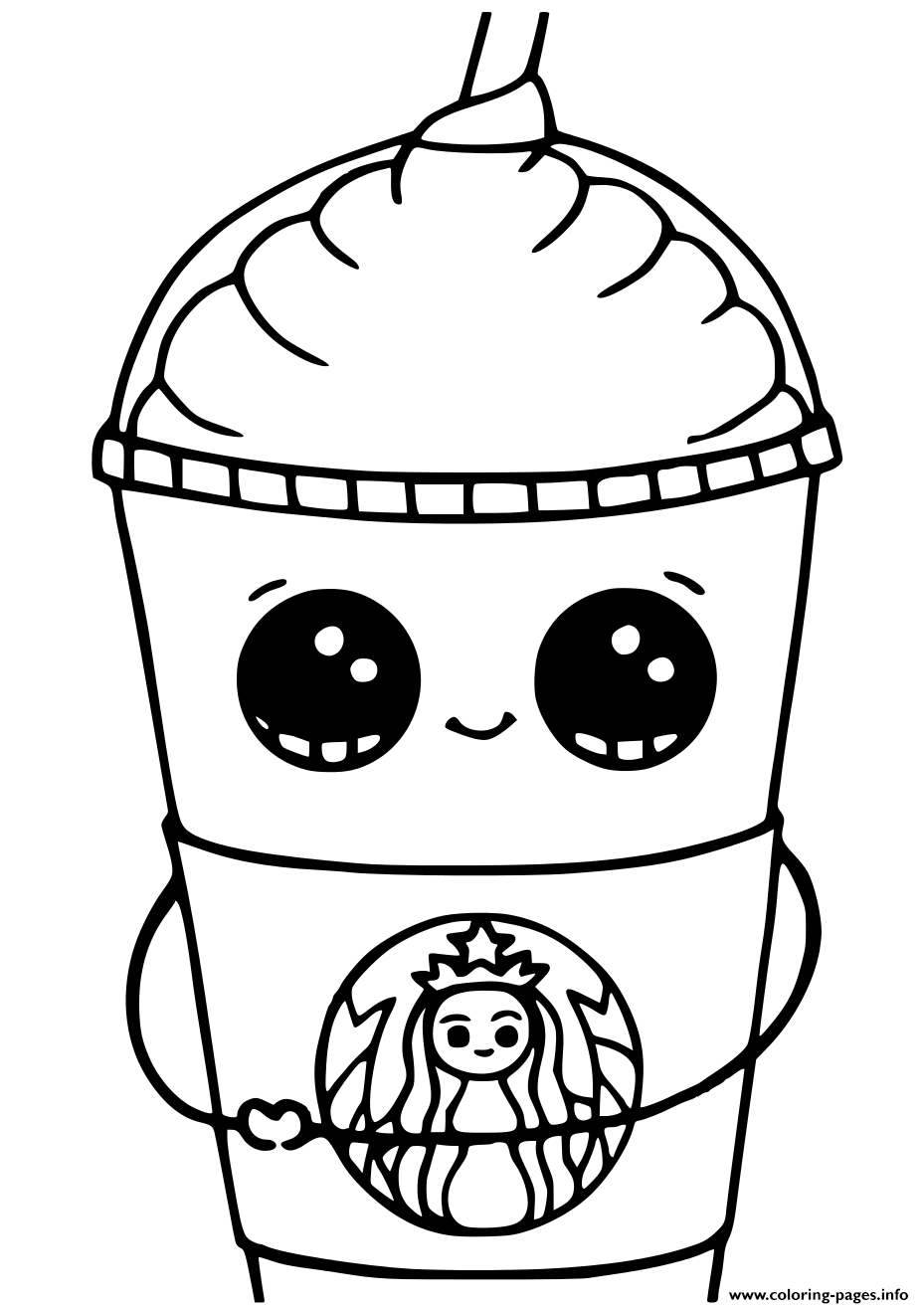 Cute Kawaii Food Coloring Pages FREE Printable 38