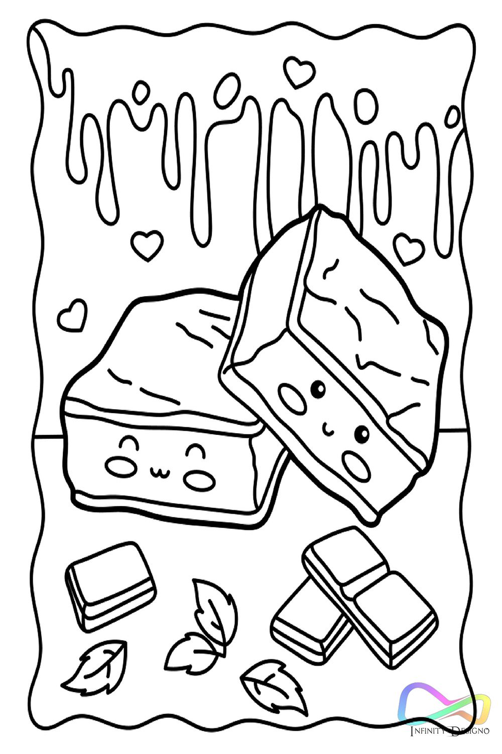 Cute Kawaii Food Coloring Pages FREE Printable 57