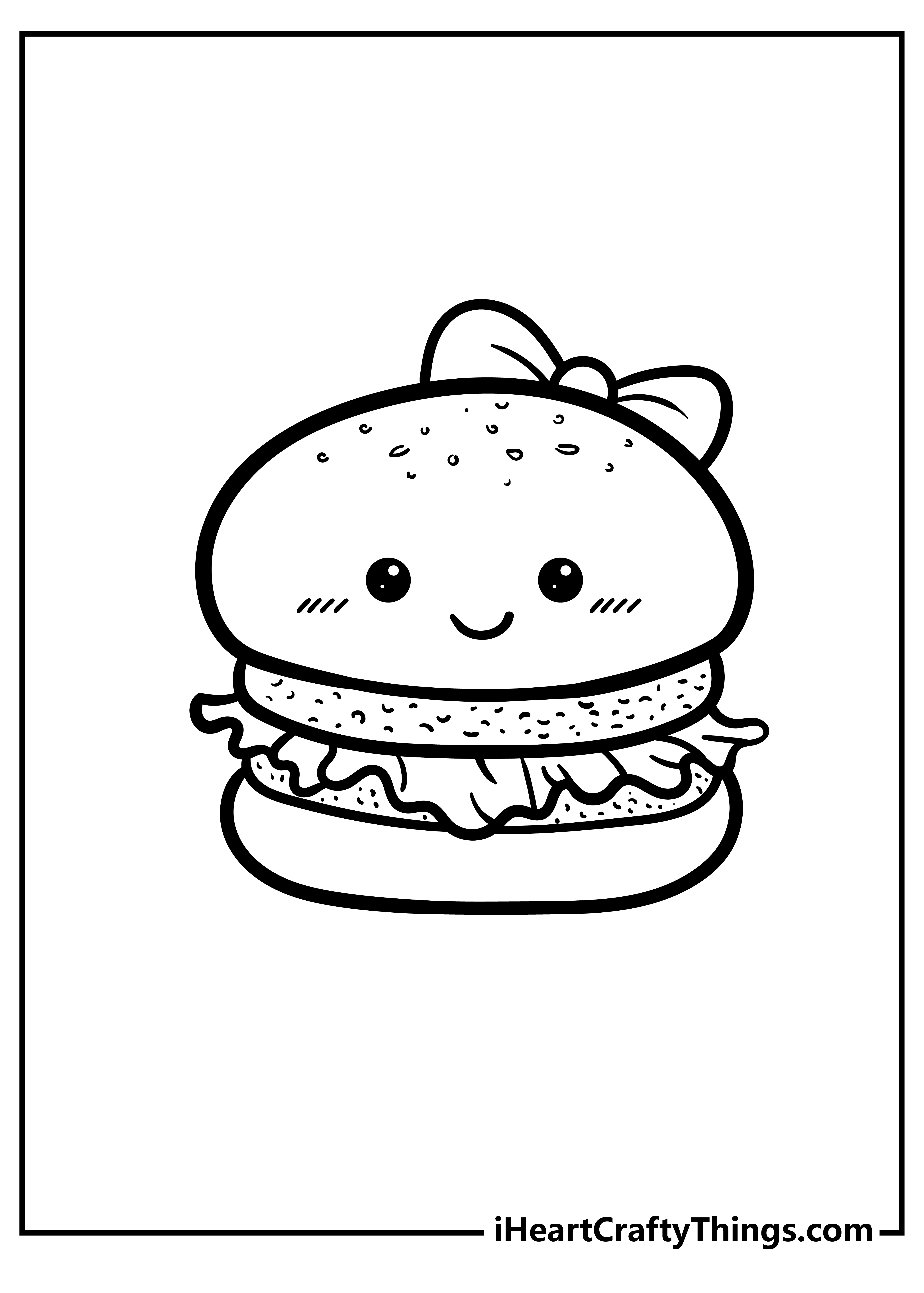 Cute Kawaii Food Coloring Pages FREE Printable 71