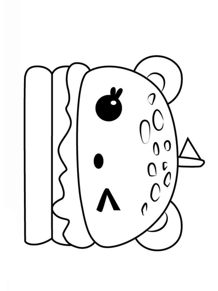 Cute Kawaii Food Coloring Pages FREE Printable 77