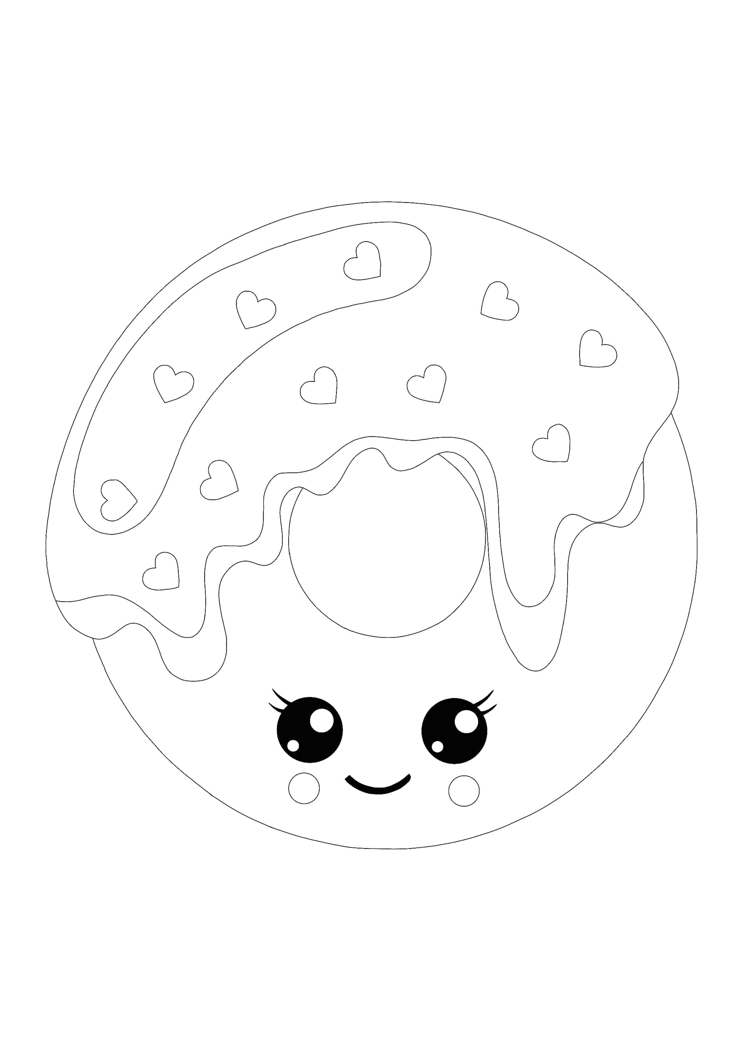 Cute Kawaii Food Coloring Pages FREE Printable 8