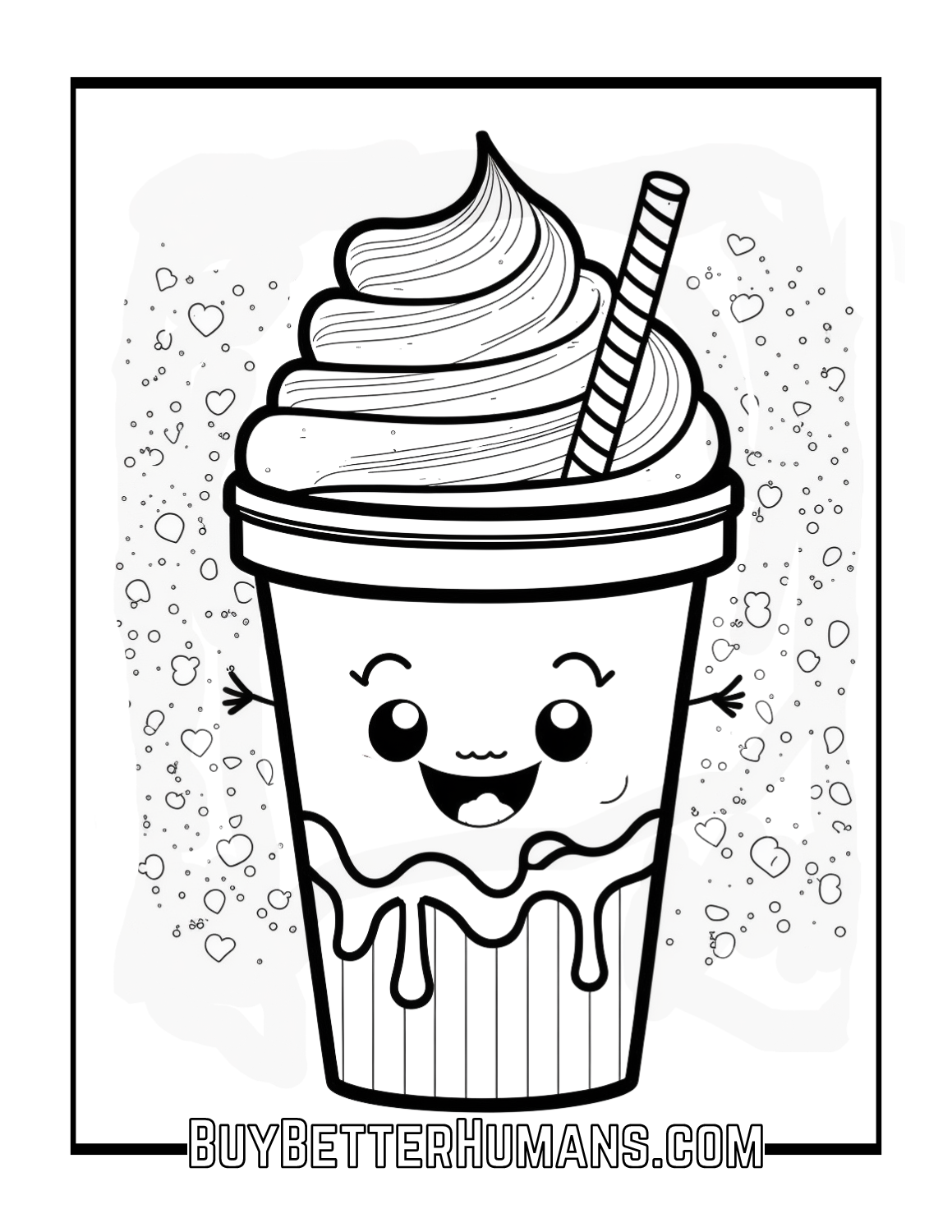 Cute Kawaii Food Coloring Pages FREE Printable 80