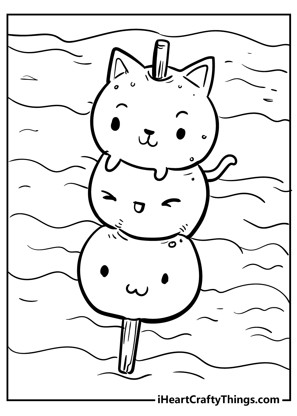 Cute Kawaii Food Coloring Pages FREE Printable 96